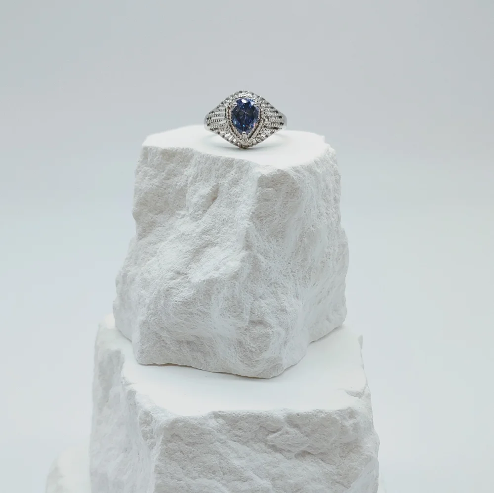 Sterling Silver Rainbow CZ Ring - Picture 7 of 7